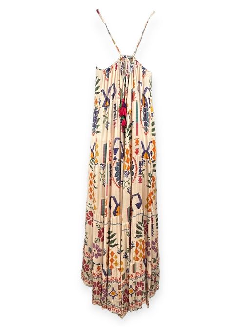 abito donna con greche multicolor Pahiesa Formentera | VL22952PICCOLO MULTI